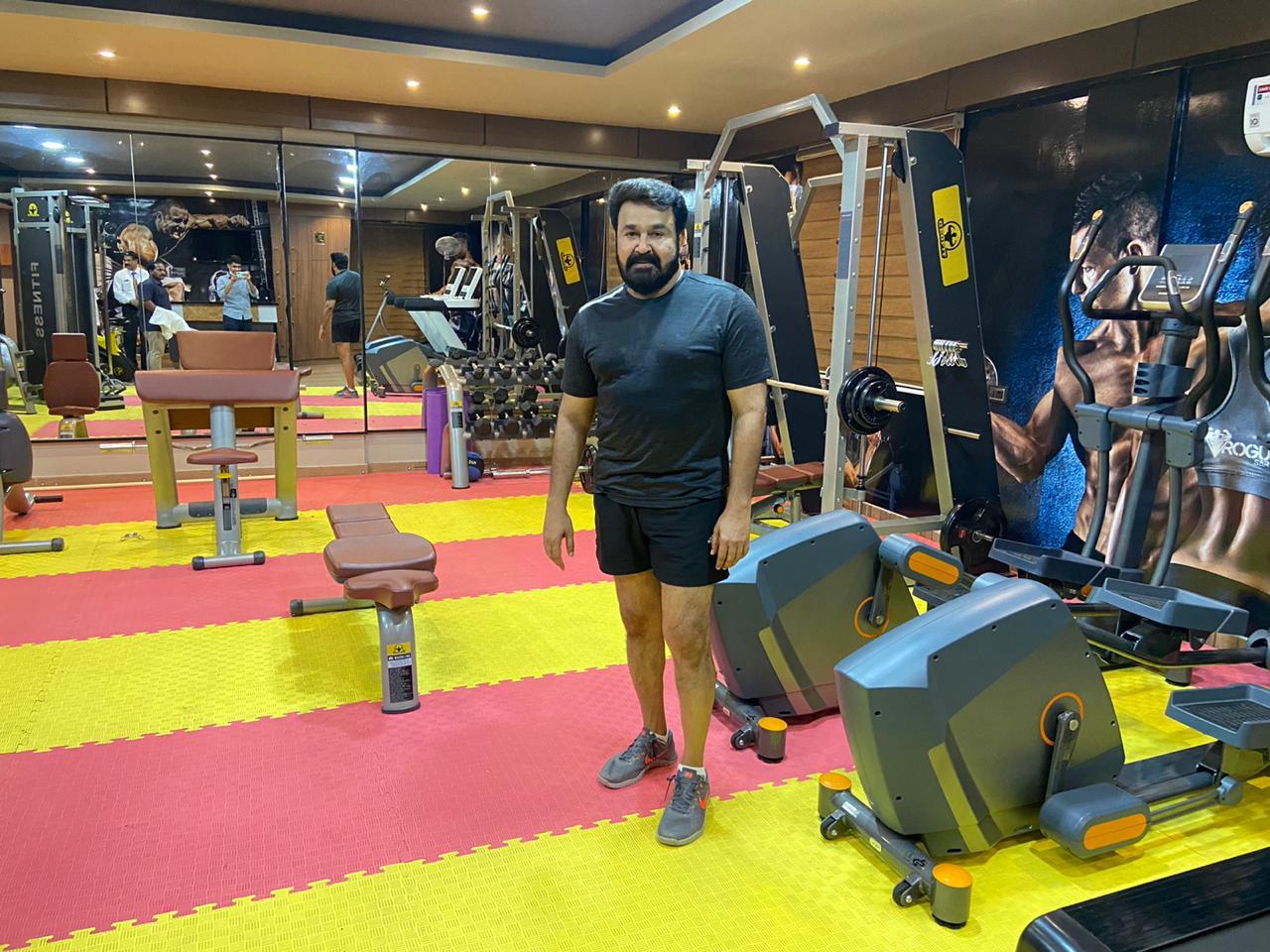 Happy moments Mohan LAL at Builda Park Inn gymnasium.